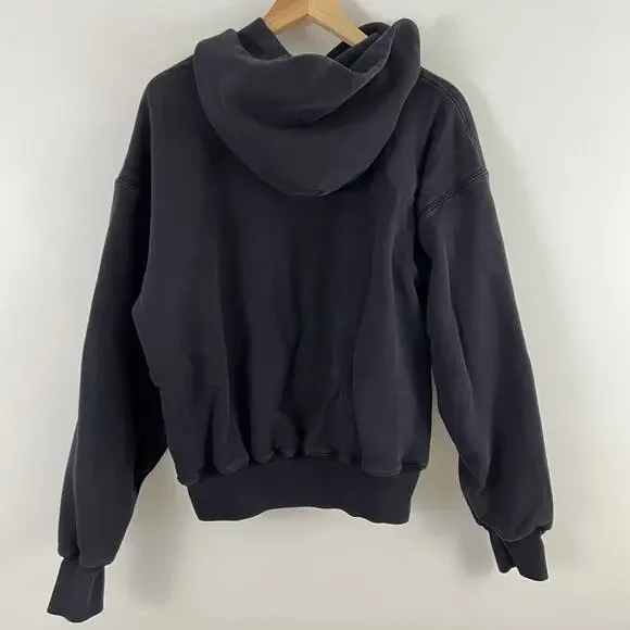 Yeezy Gap Hoodie Mens Black YZY DOUBLE LAYER Perfect Heavyweight